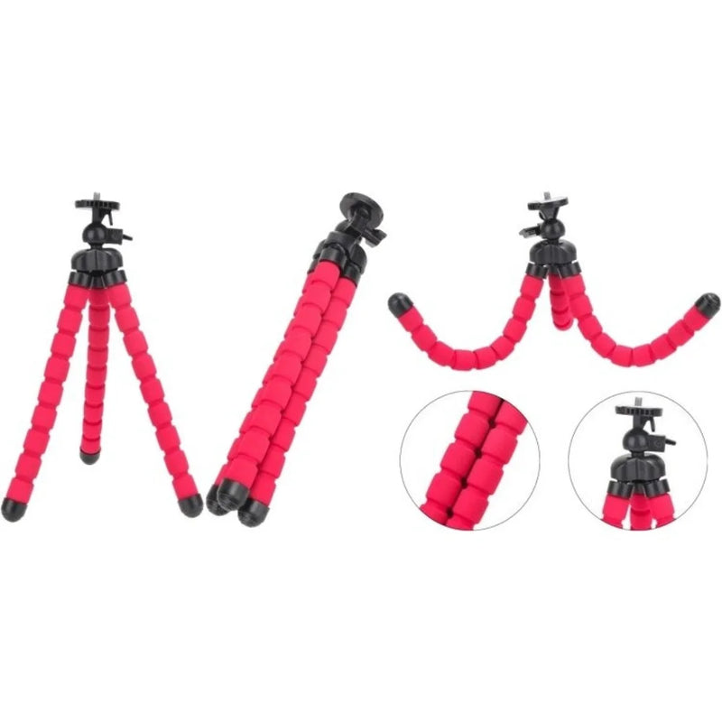 Tripé Flexível com Suporte para Celular - Ajustável - Função Selfie