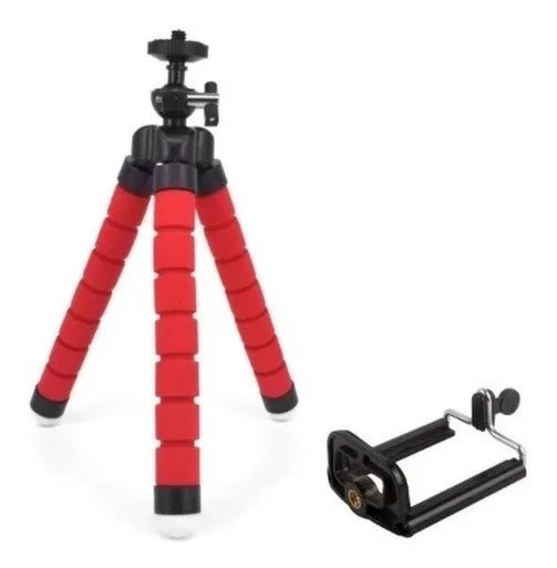 Tripé Flexível com Suporte para Celular - Ajustável - Função Selfie