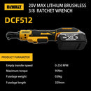 DEWALT DCF512 3/8 com Battery 20v        Chave de Catraca Eletric 3/8