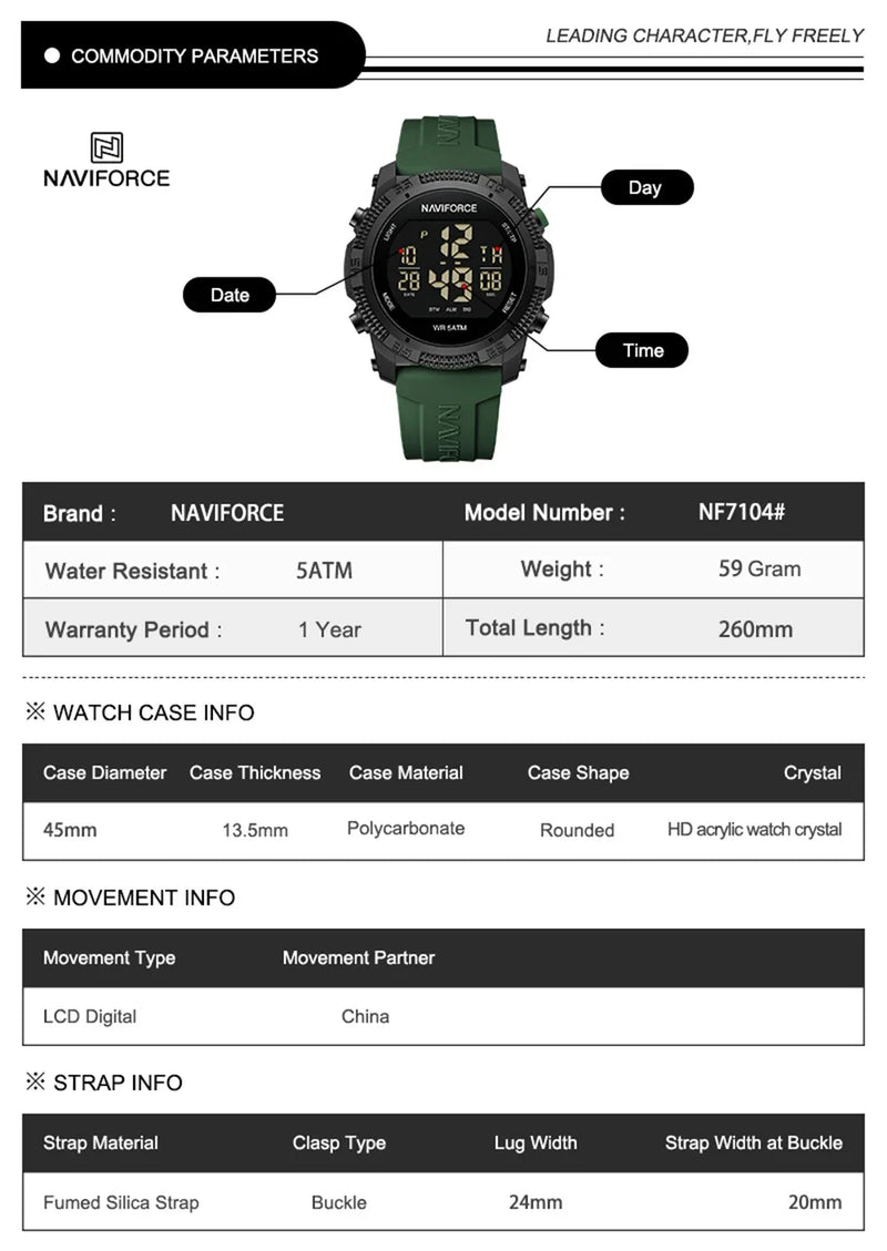 NAVIFORCE MILITAR NF7104 - Original