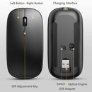 Mouse sem fio Bluetooth - 2.4GHz - 1600DPI